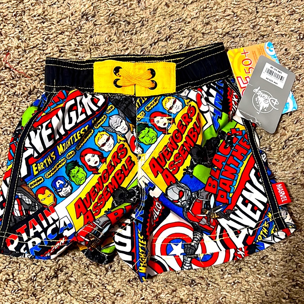Disney Marvel Swim Trunks 2T